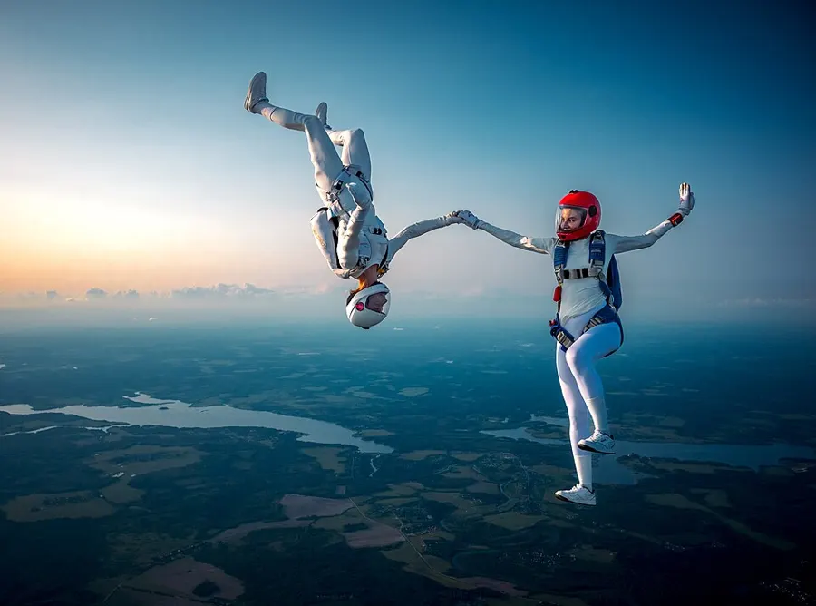 Tandem Skydive over Playa del Carmen
